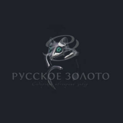 Кольцо из серебра с чернением и гидротермальными изумрудами