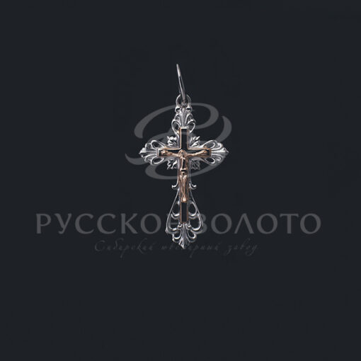 Крест из белого золота