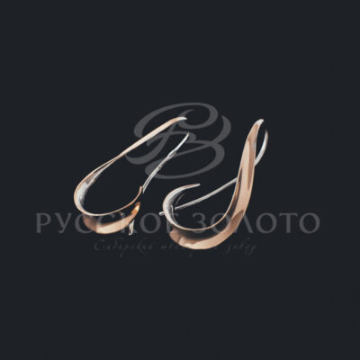 Серьги из красного золота