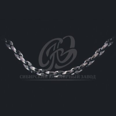 Цепь из серебра, с чернением