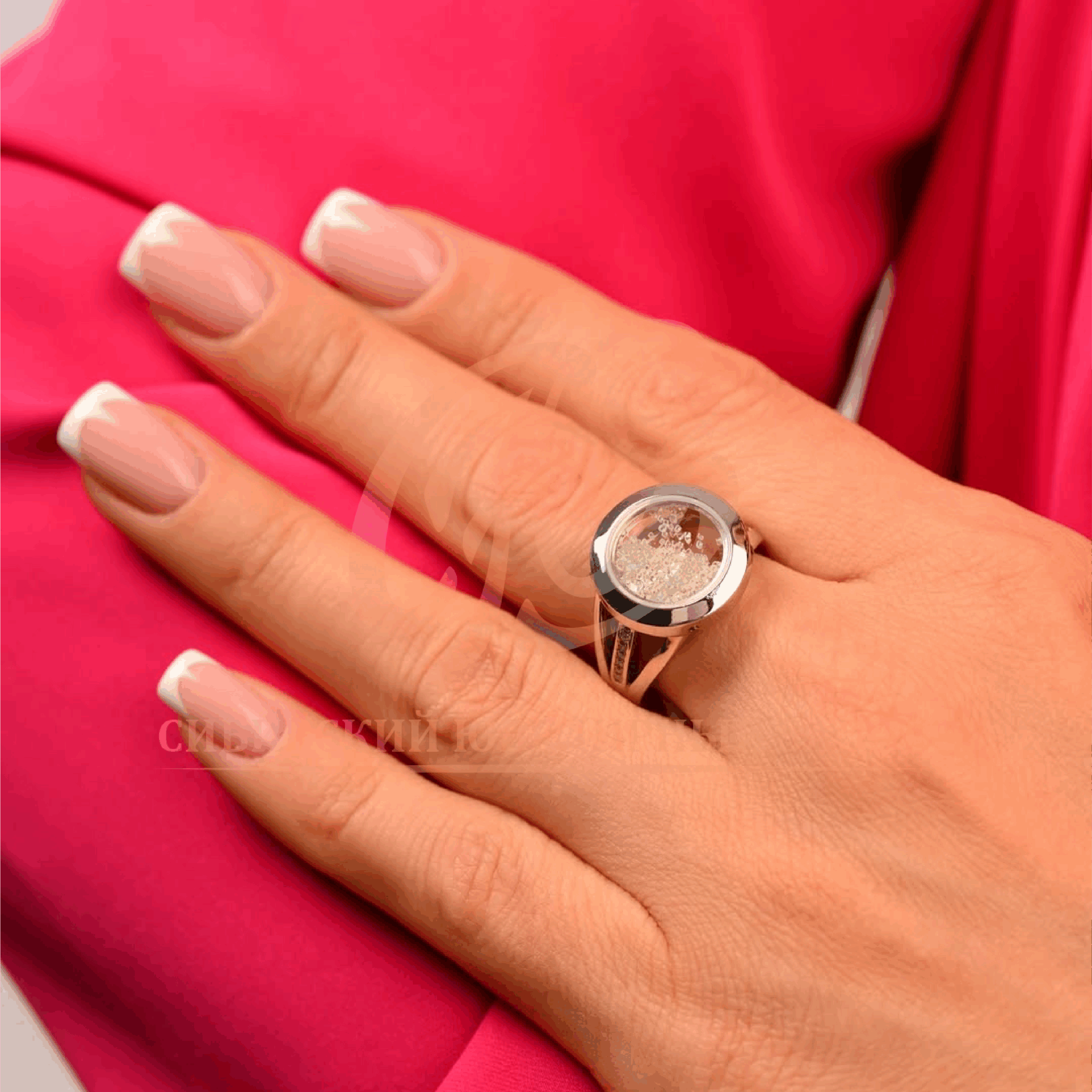 Кольцо из белого золота с бриллиантами, коллекция «Нима» — изображение 2